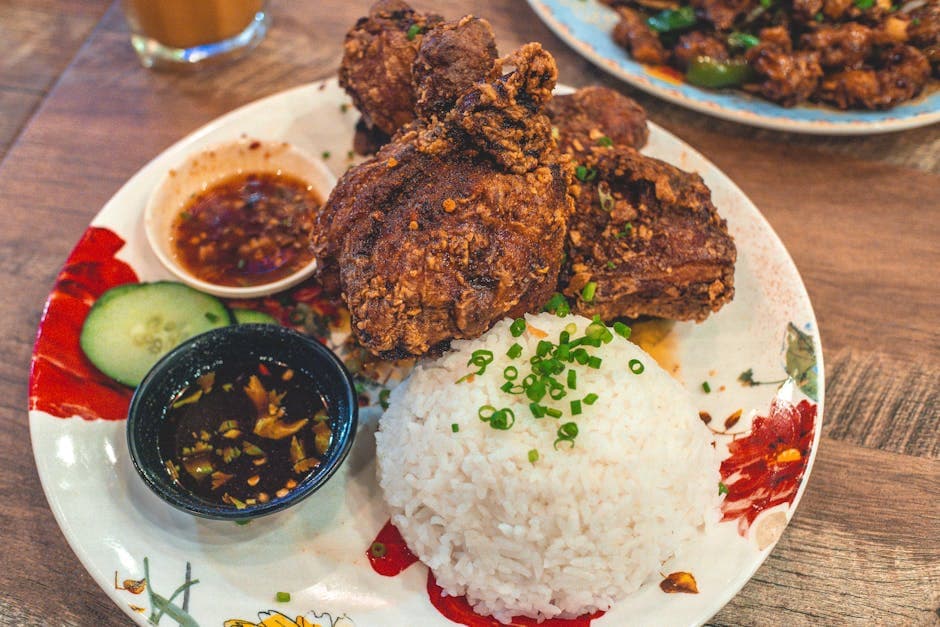 Sprø thailandsk kylling med sitrongressaus