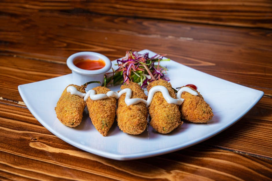 Sprø jalapeñopoppers med ost