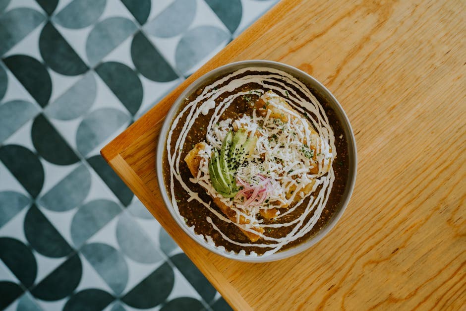 Riskaker med kremet koriandersaus