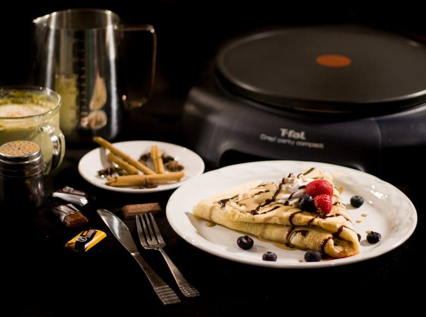 Klassiske Crêpes Suzette med appelsinsaus