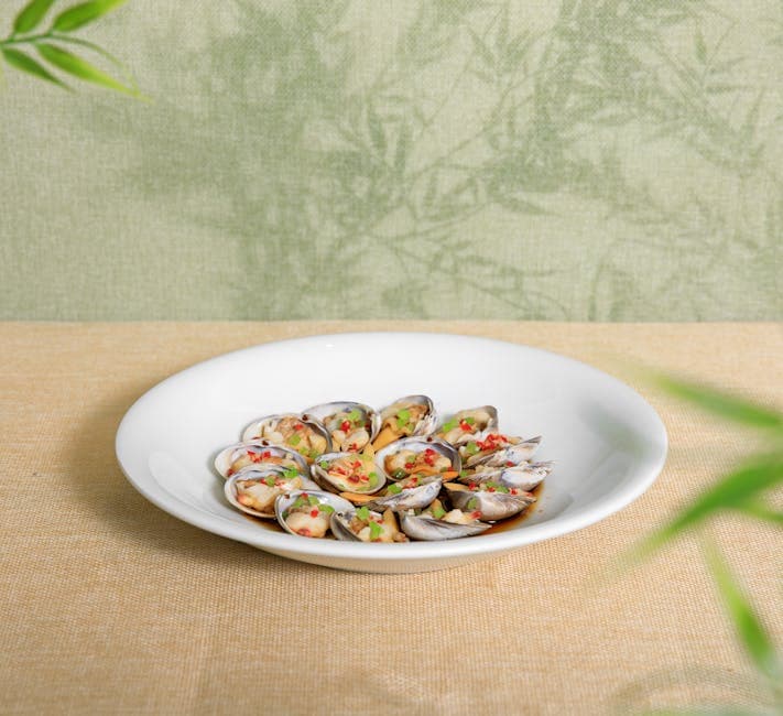 Malaysiske svartpeppermuslinger