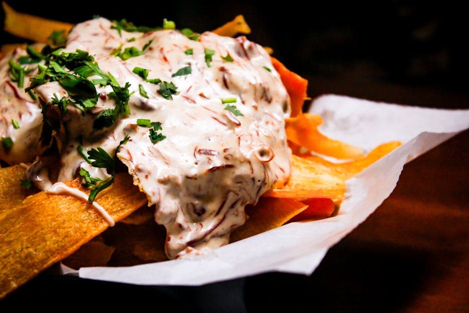 Kremet løkdipp med karamellisert løk