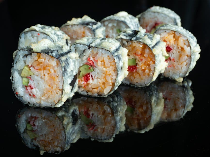 Ura Maki (Inside Out Rolls) med grønnsaker