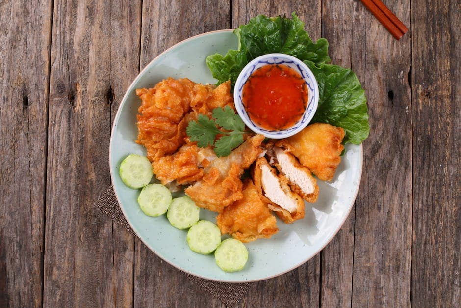 Sprø glutenfri fritert kylling