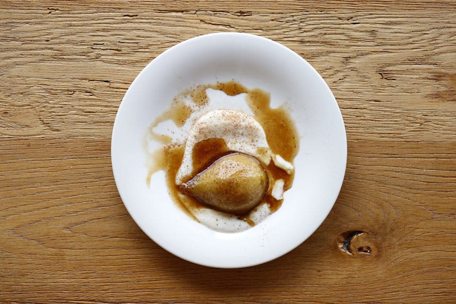 Bakte pærer med amaretti-fyll