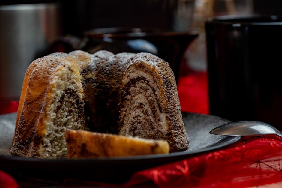 Mocha romkake med sjokolade og kaffe