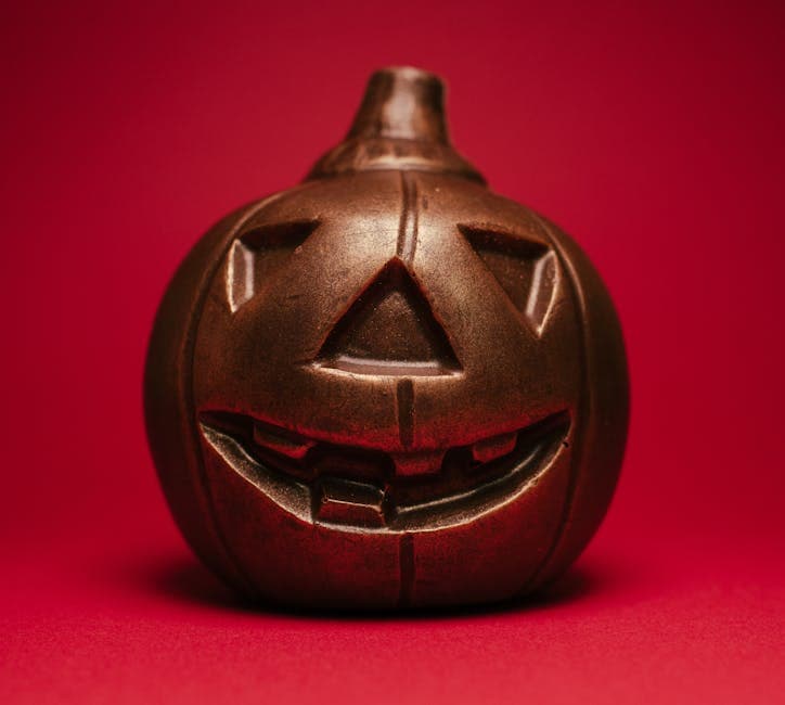 Jack-O'-Lantern sjokoladekake til Halloween