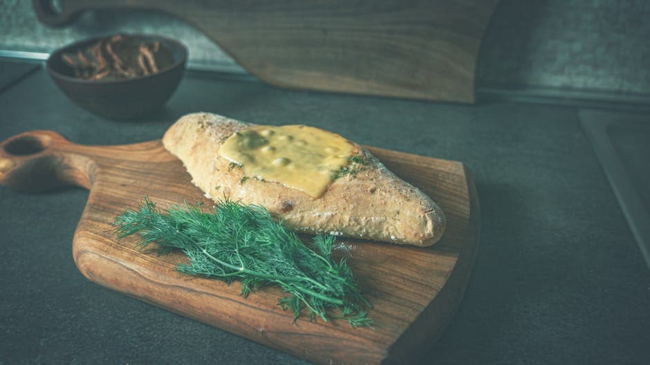 Dill- og cheddarbrød