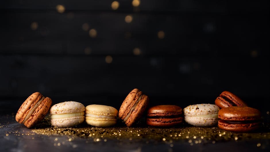 Creamsicle-makroner med appelsin og vanilje