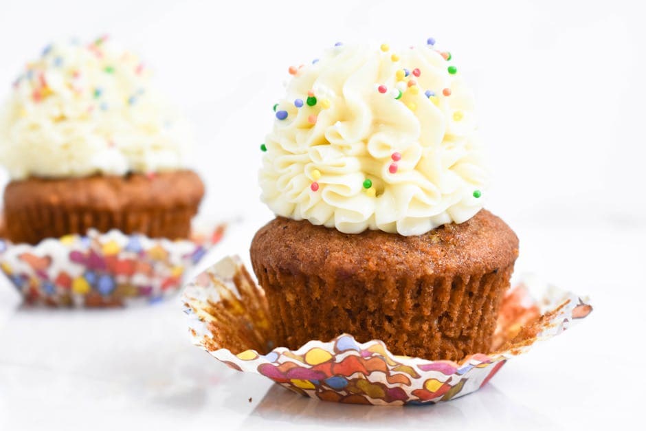 Eplecidercupcakes med kremostglasur