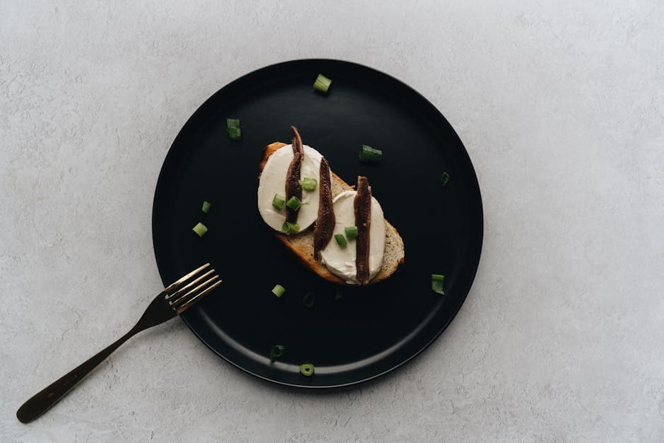 Parmesan- og blåmuggosttoast med vårløk