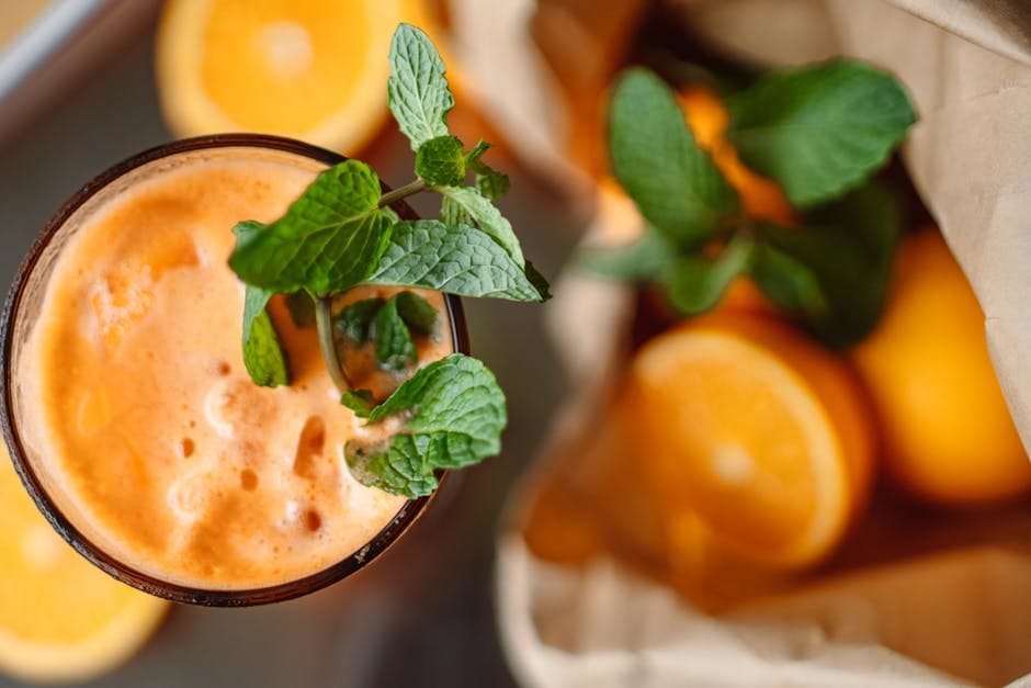 Grand Marnier-smoothie med appelsin