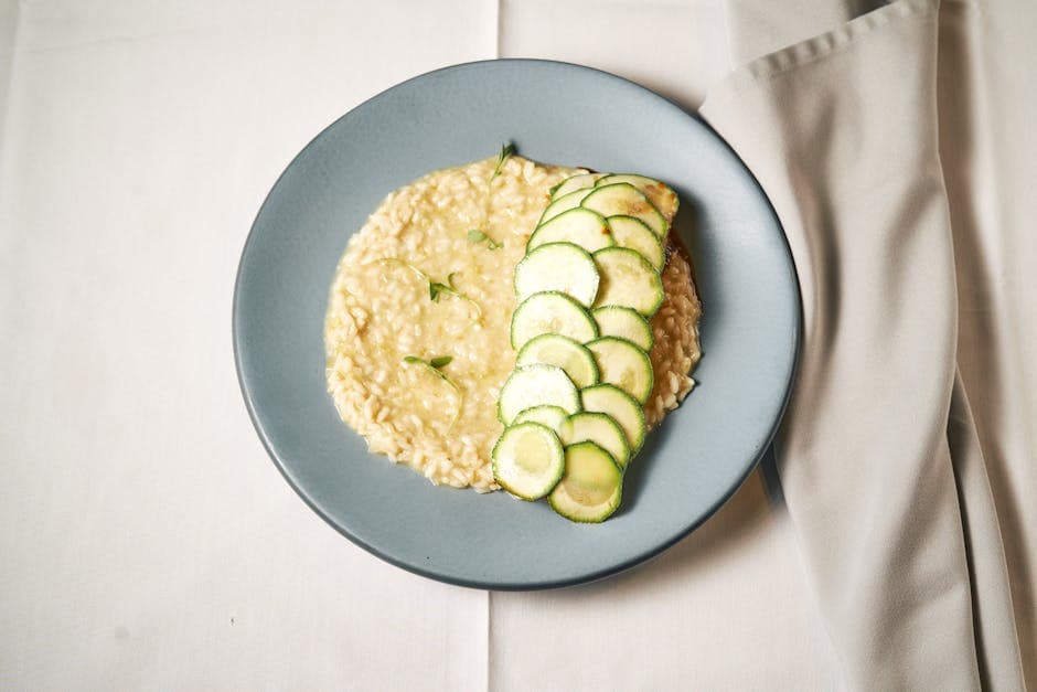 Kremet israelsk couscous-risotto med squash og radicchio