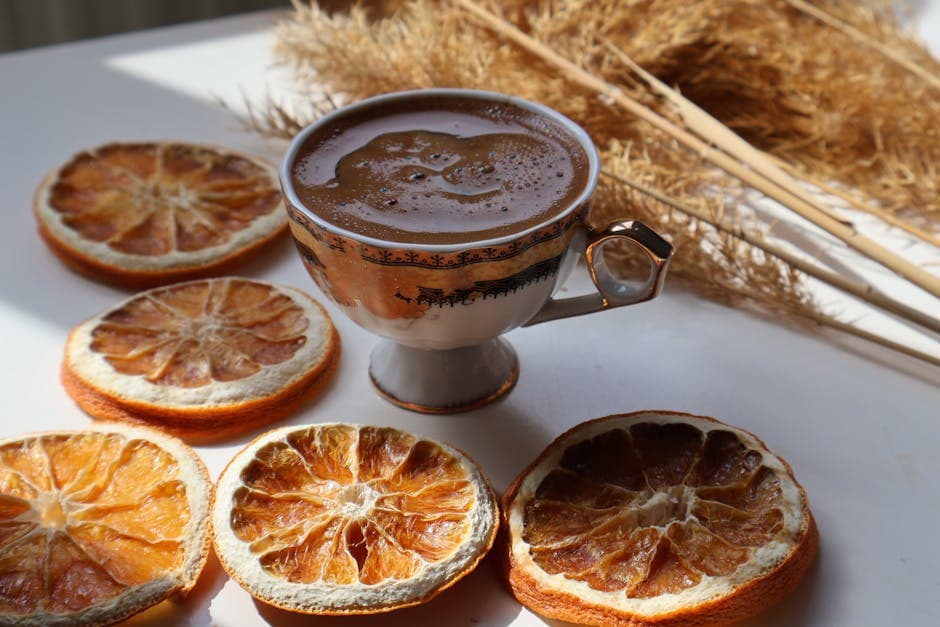 Luksuriøs italiensk varm sjokolade med appelsin