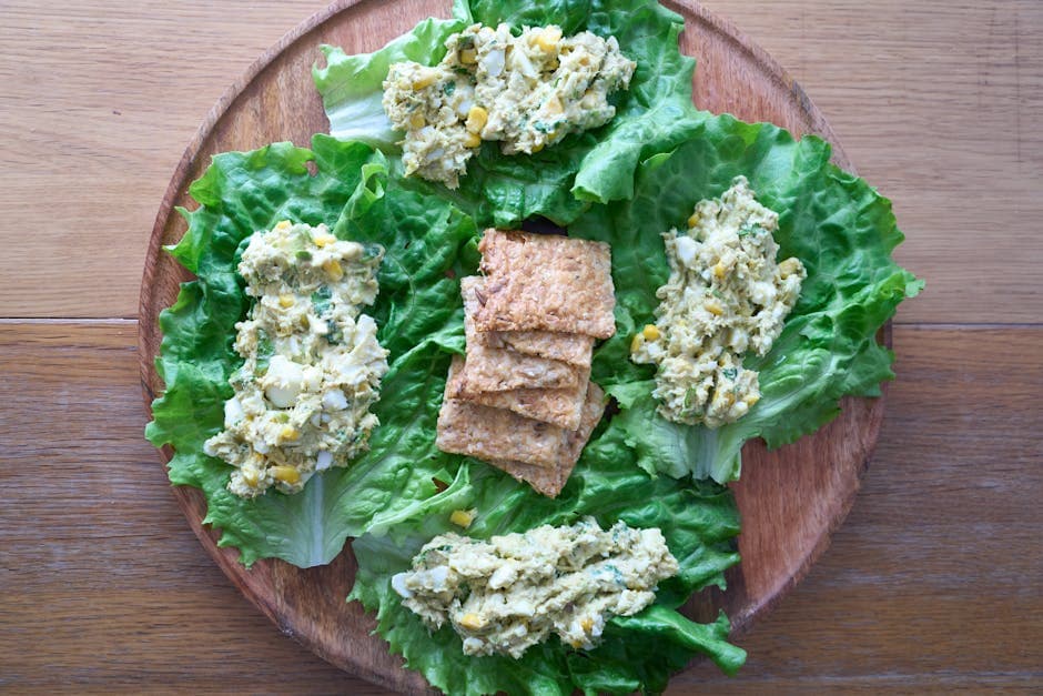 Karrésalat med egg i mini-pitabrød