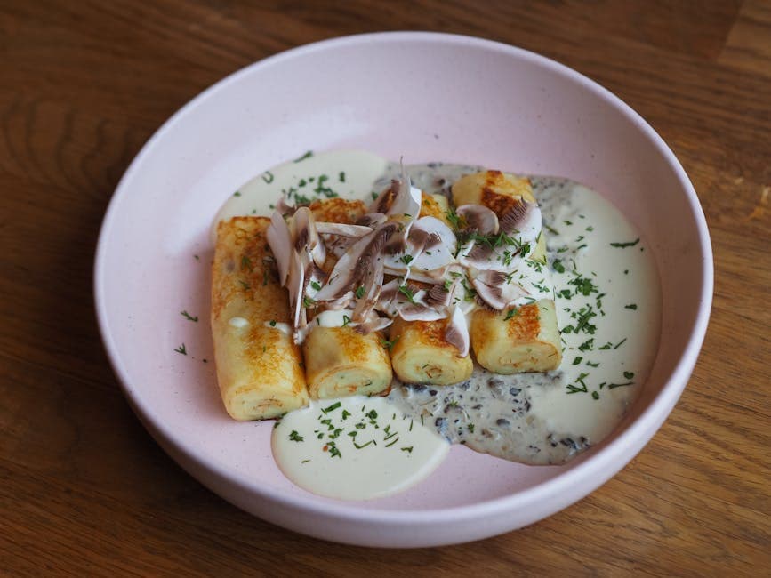 Eplecrêpes med Calvados-smørsaus