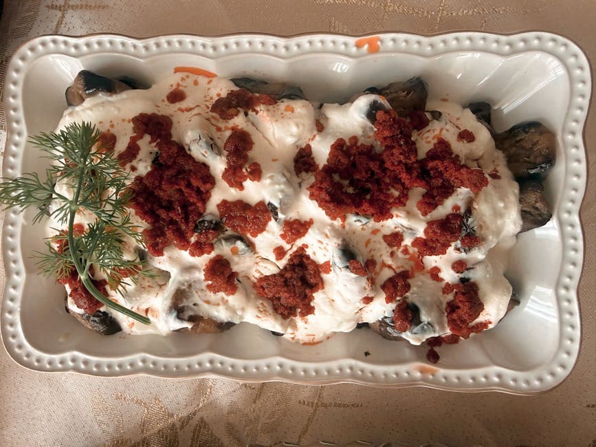 Kalkunboller Stroganoff med sopp og dill