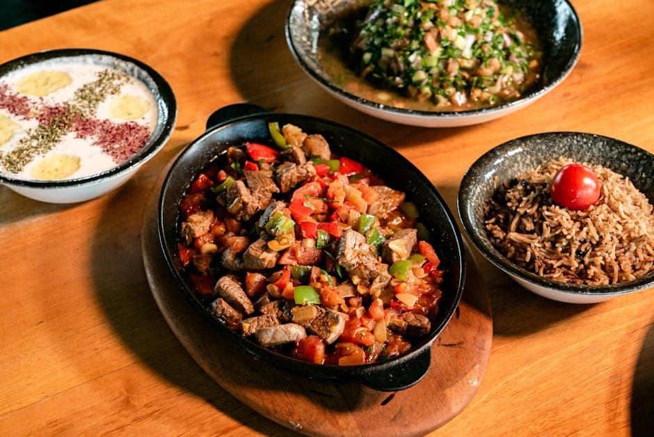 Lammegryte med erter og tomater