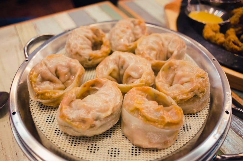 Kokte grønnsaker med maisdumplings og bacon