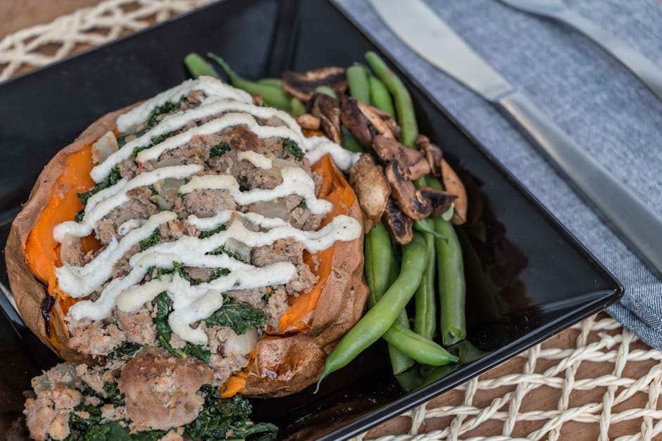 Svinekjøtt med pepper og brødfyll