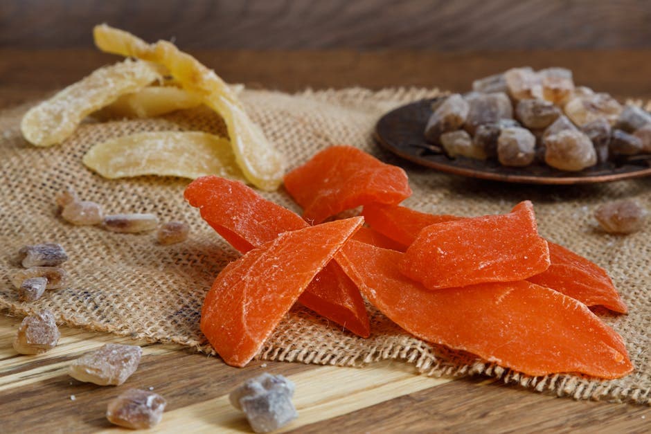 Tørket fruktkompott med ingefærsirup