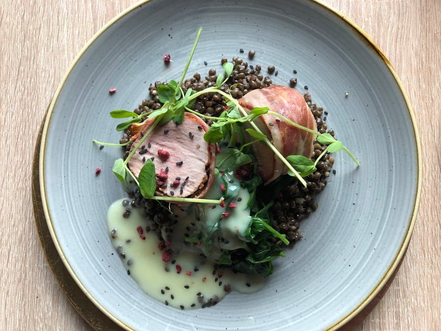 Rødøye-glassert svinefilet med black-eyed peas