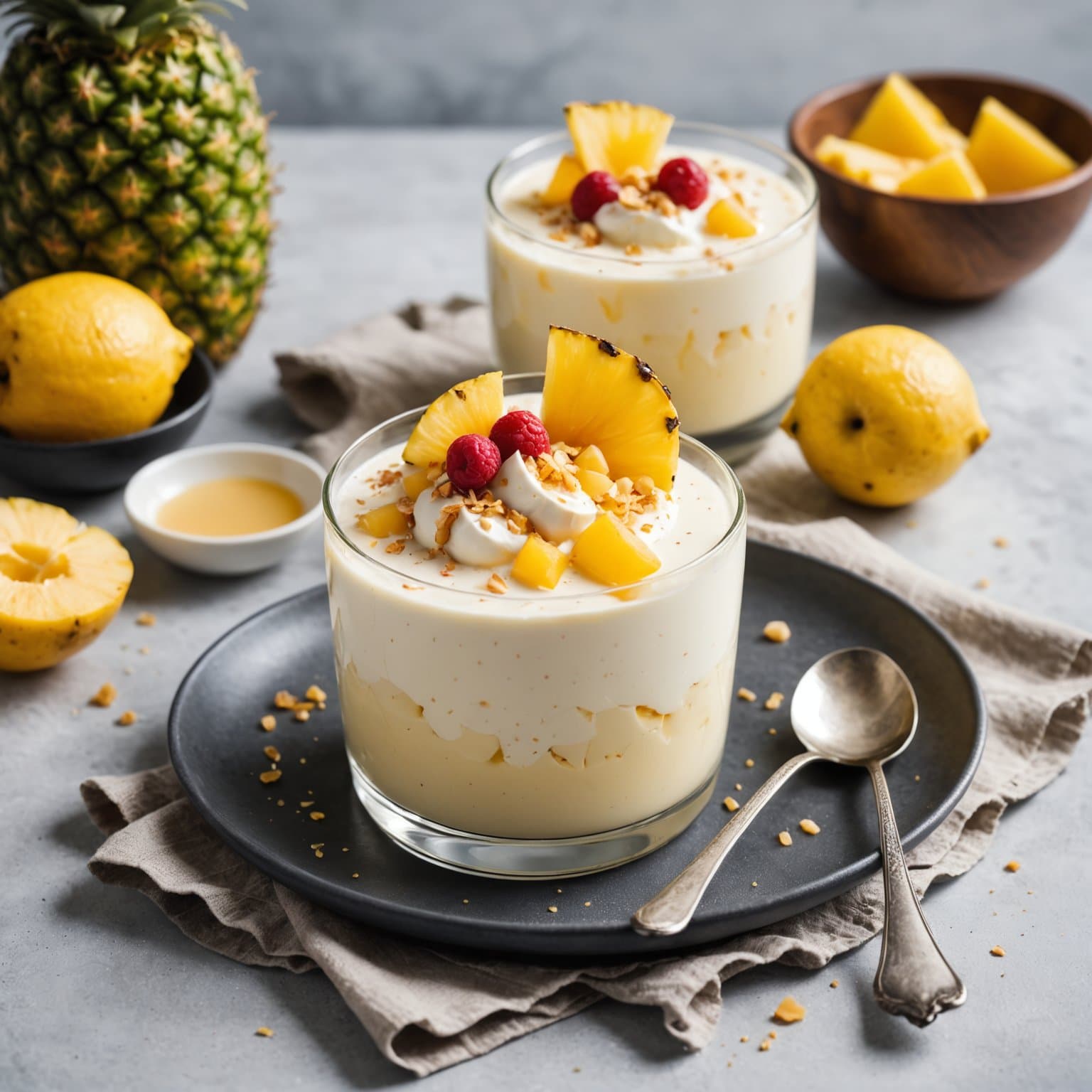 Pina Colada-pudding