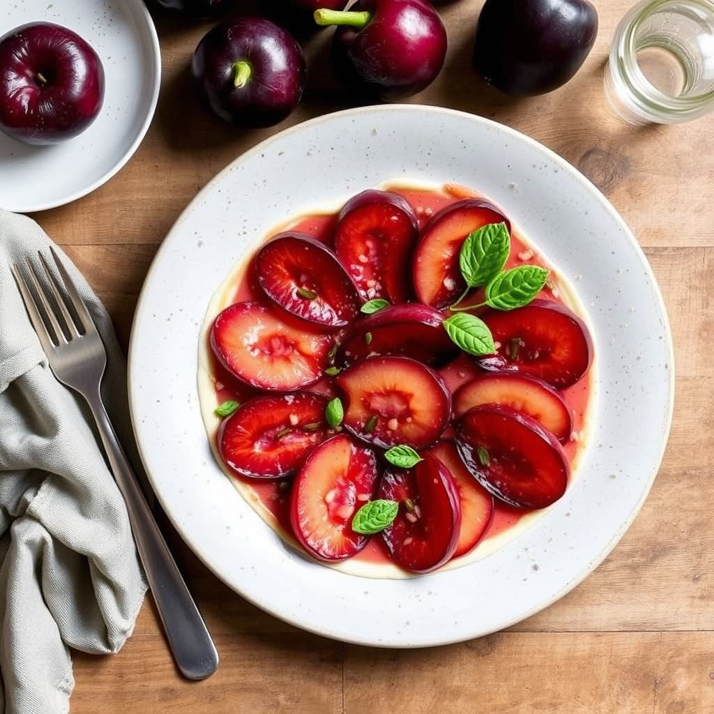 Plum Carpaccio