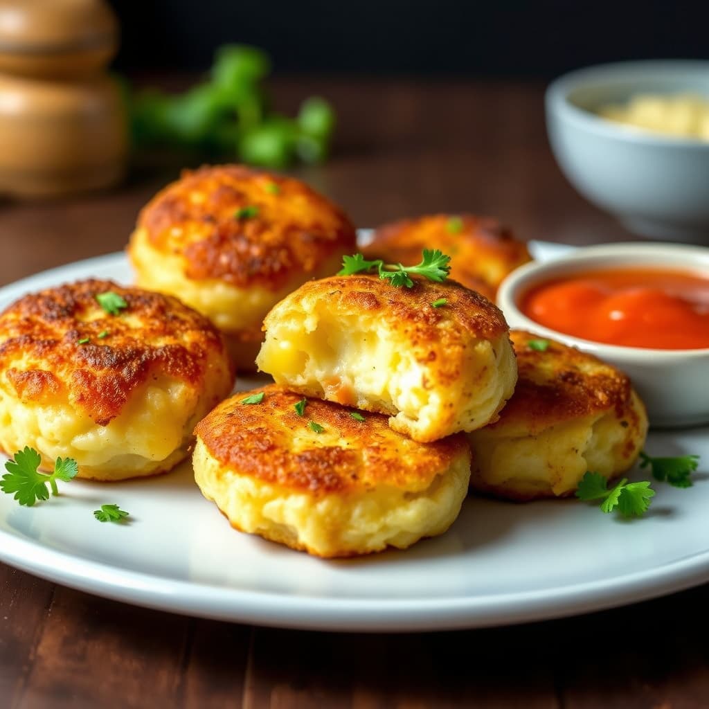 Potet- og ostekroketter