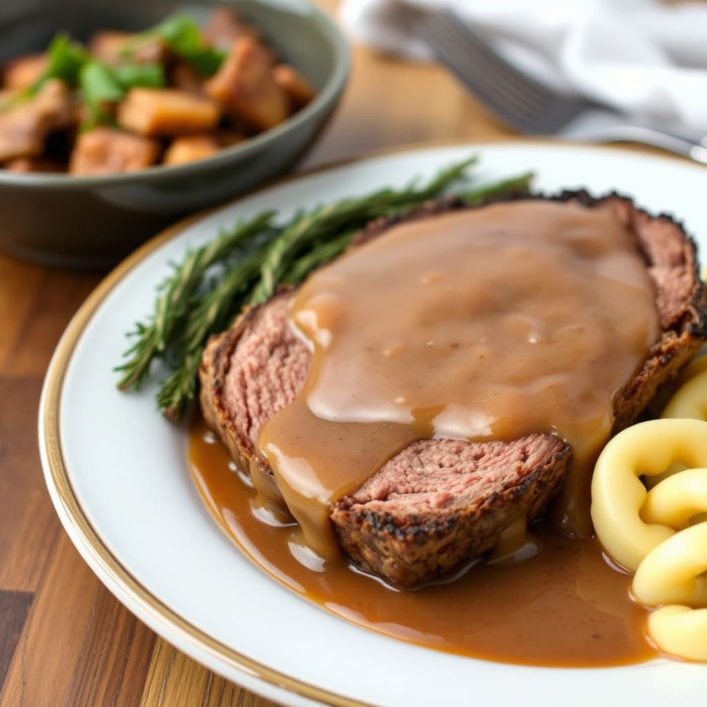 Prime rib med okseaus