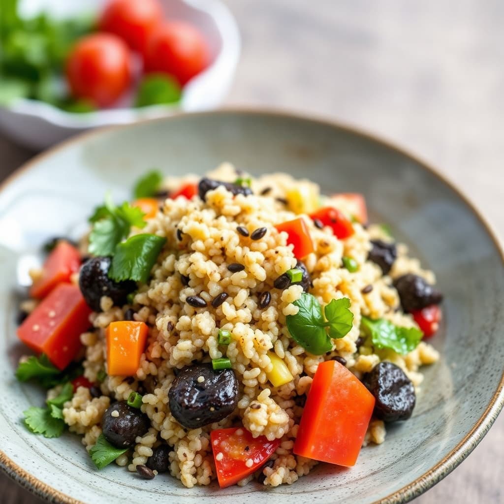 Quinoa og grønnsaker