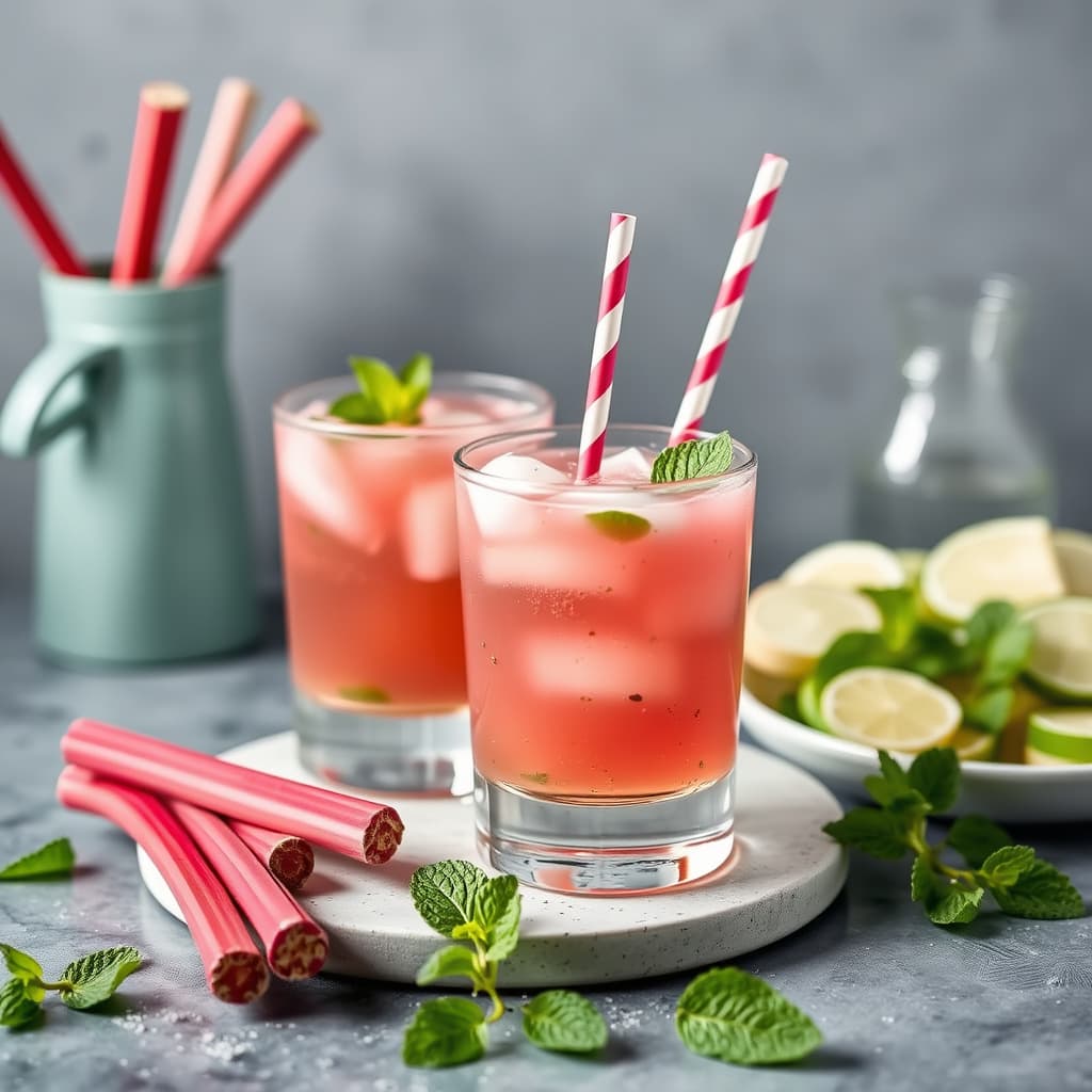 Rabarbramynte-kjølere