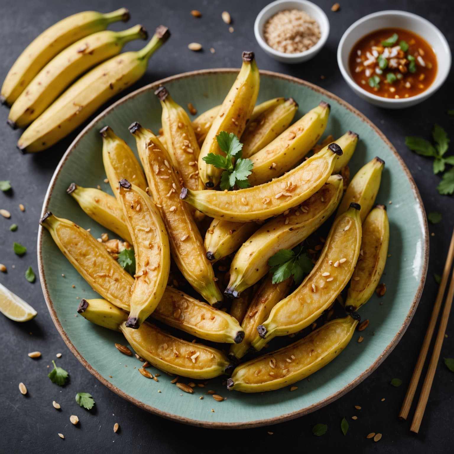 Rask thai-stekt banan