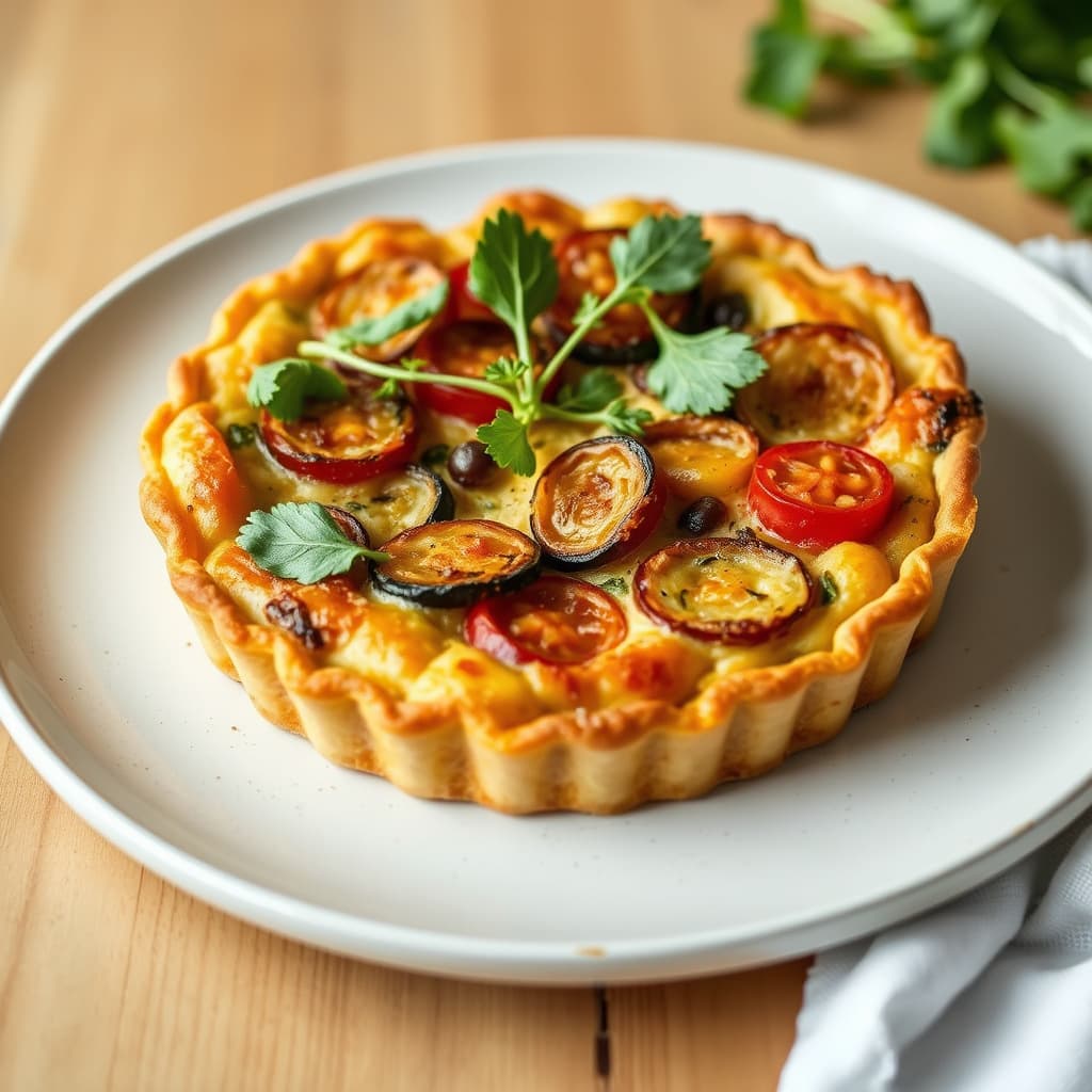 Ratatouille-quiche