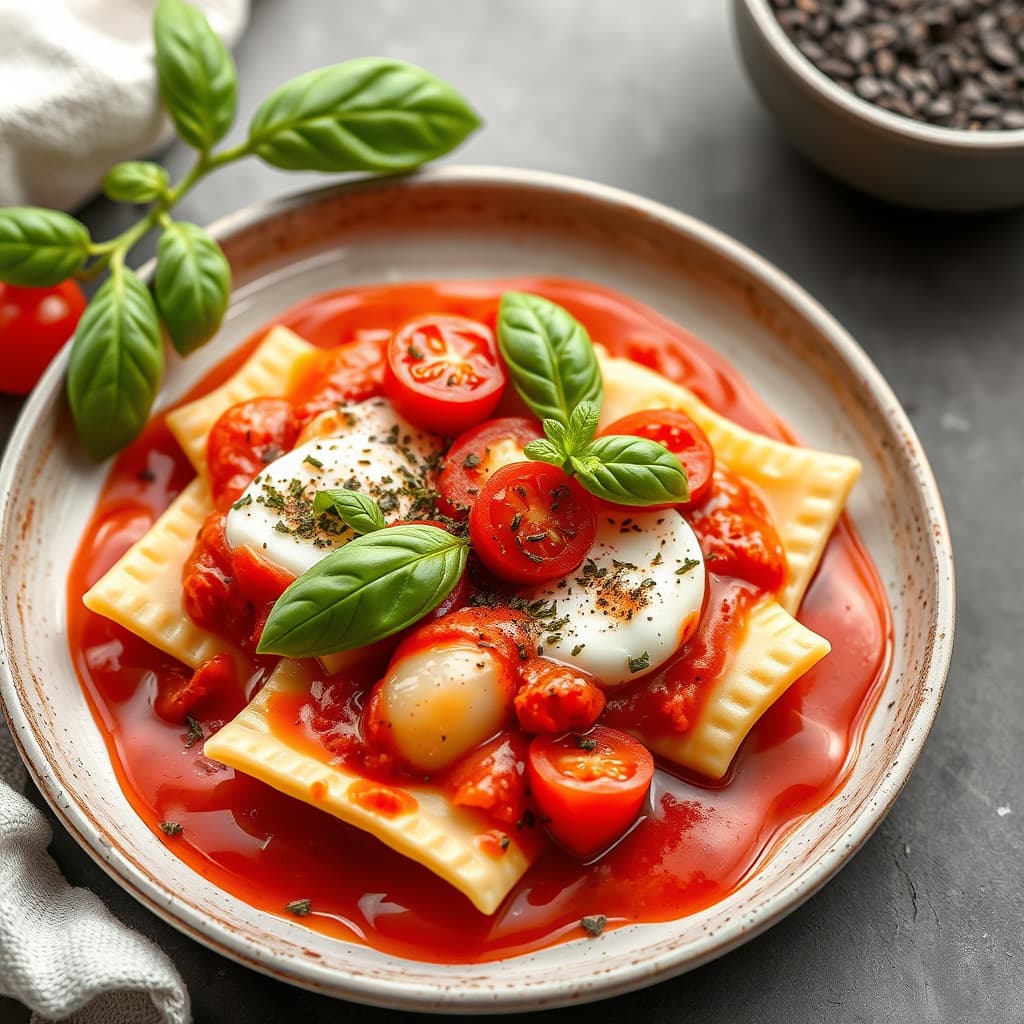 Ravioli Caprese
