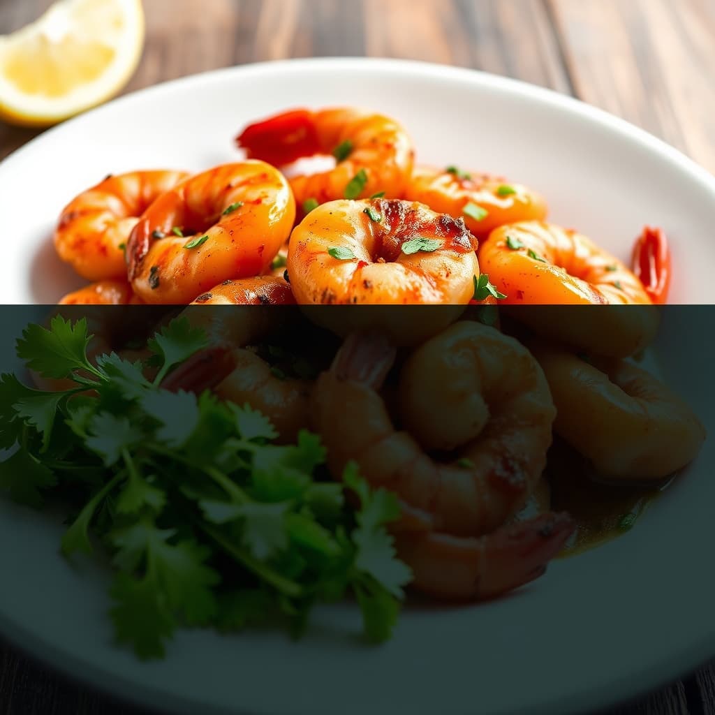 Reke med kreolsk saus