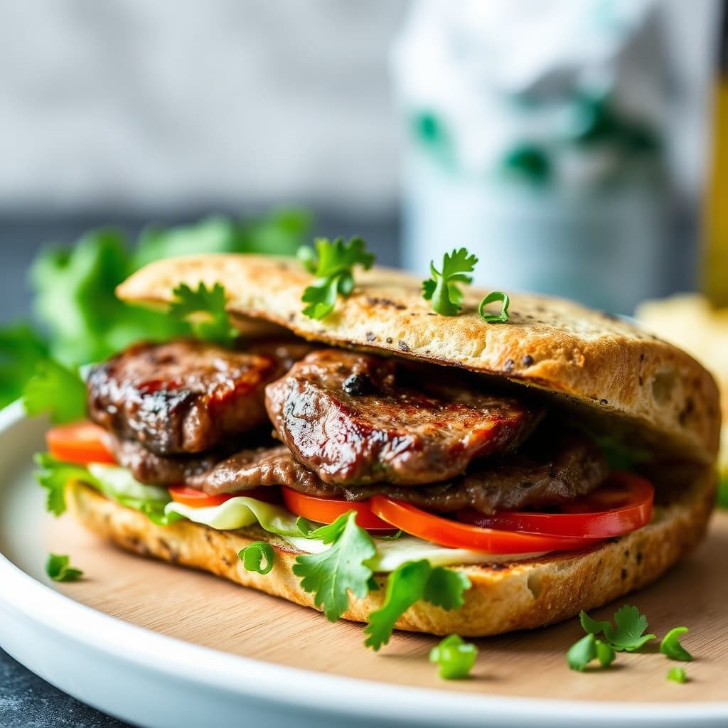 Rib Eye-kylling Panini