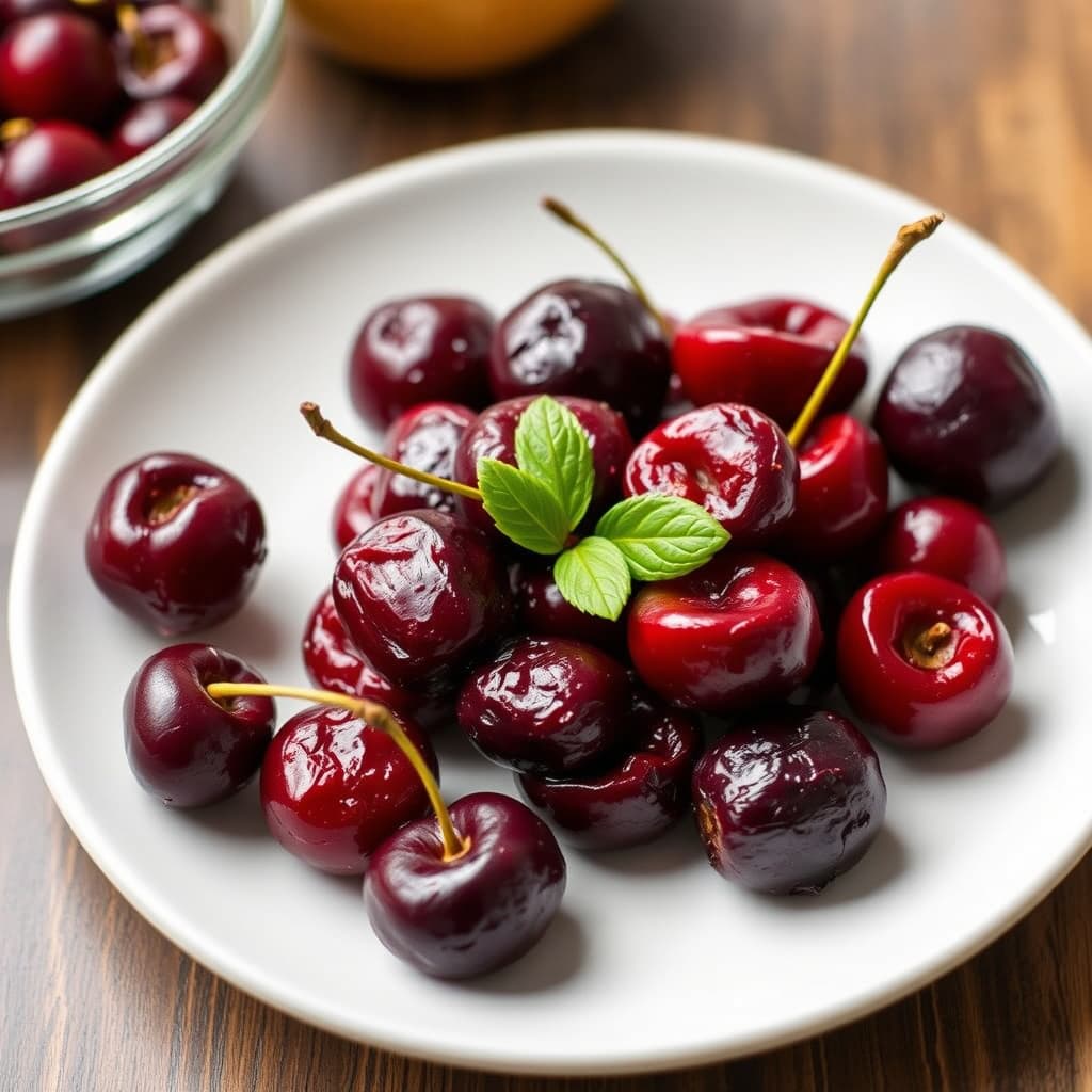 Ristede kirsebær