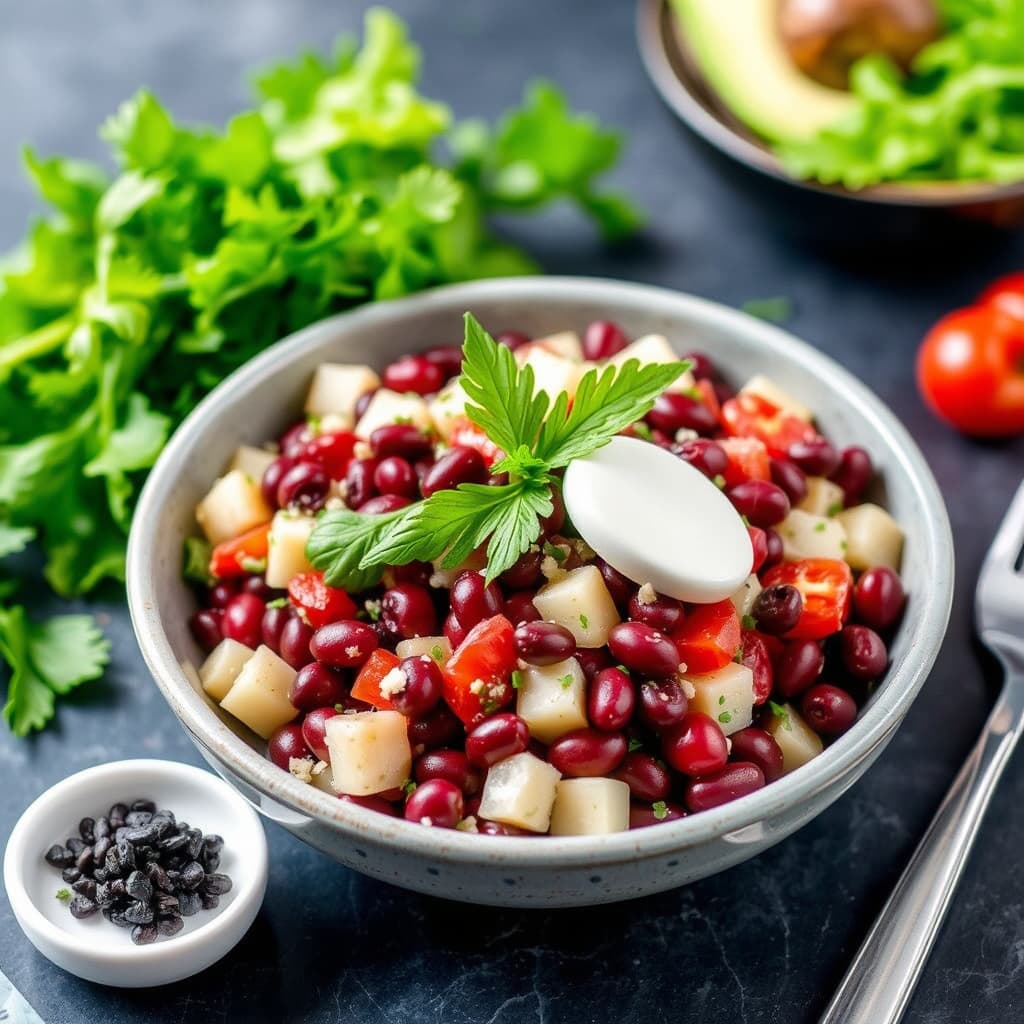 Rød bønnestrandsalat