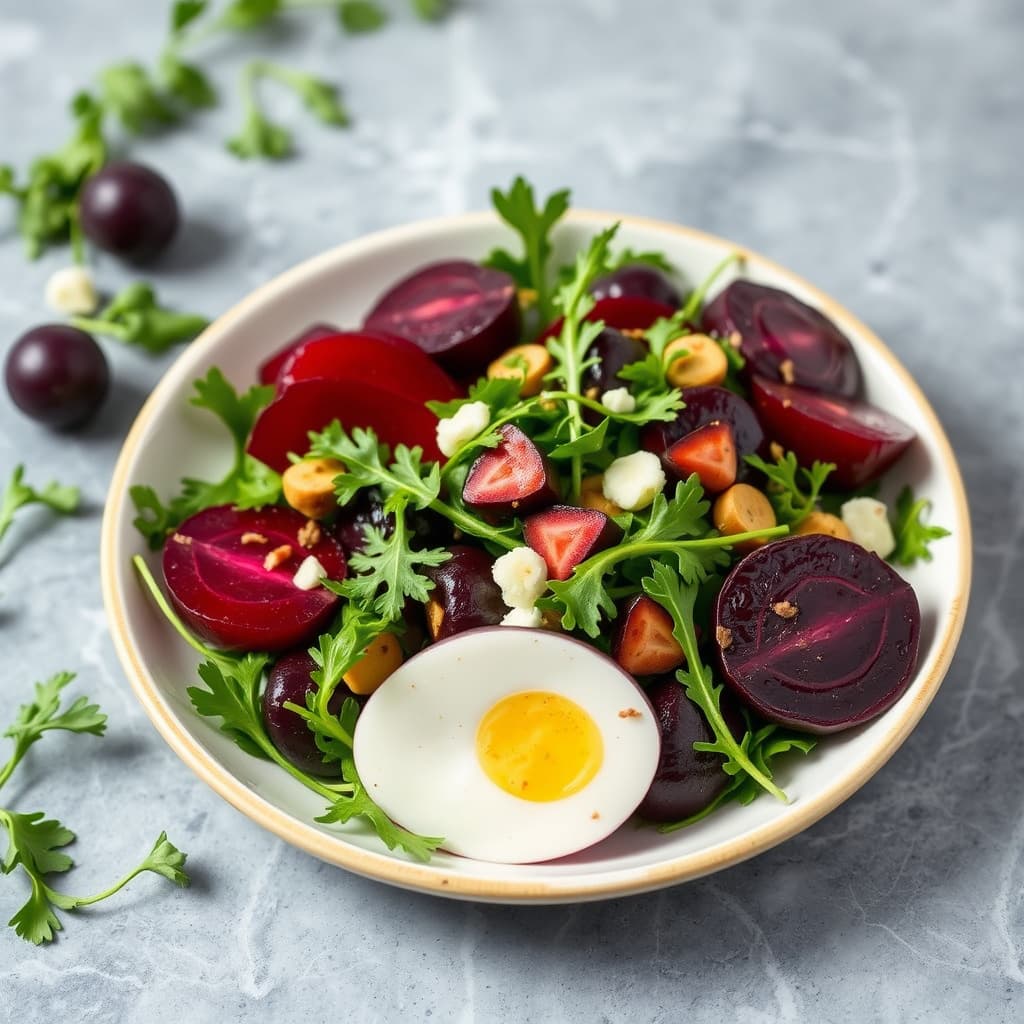 Rødbet- og ruccolasalat
