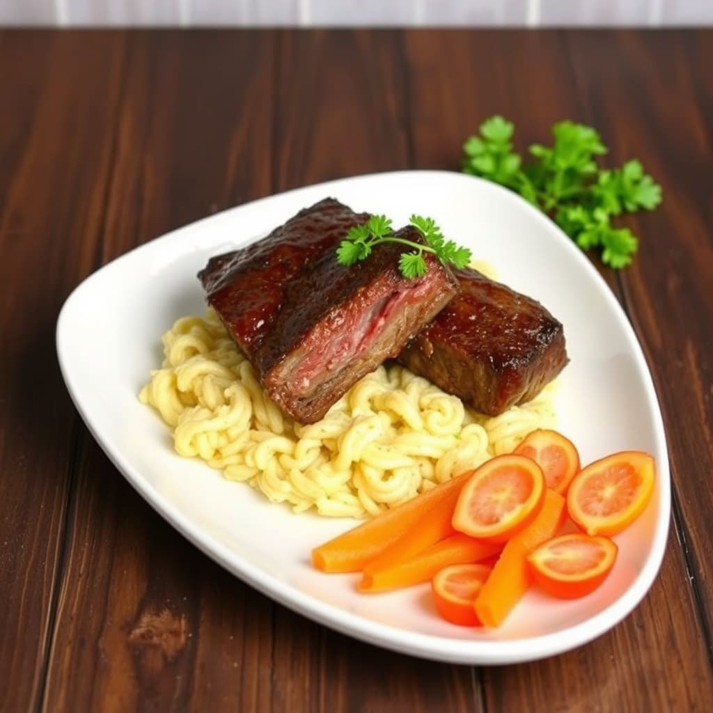 Røkt oksebrystribbe