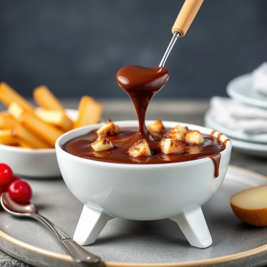 Salt sjokoladefondue