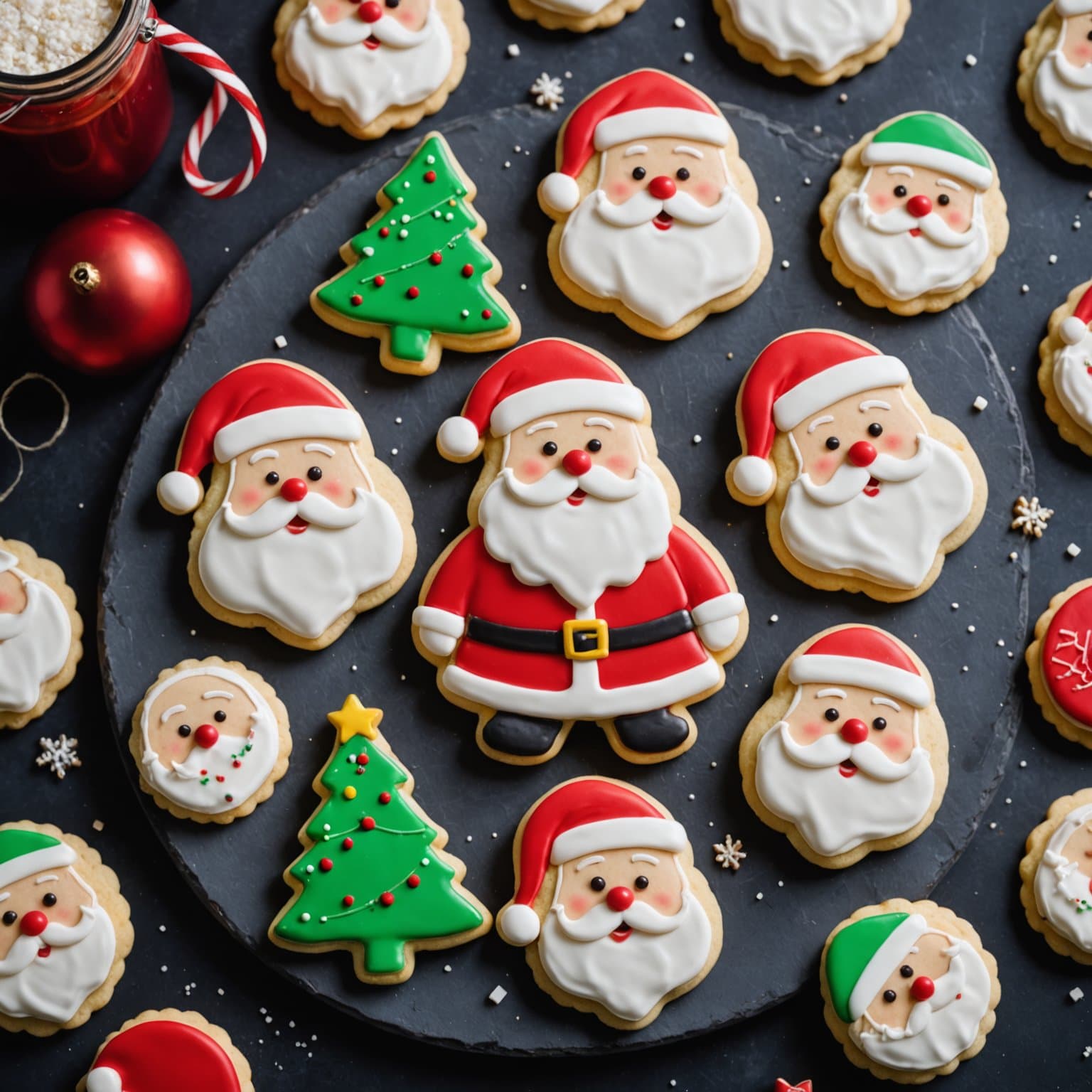 Santa-sukkercookies