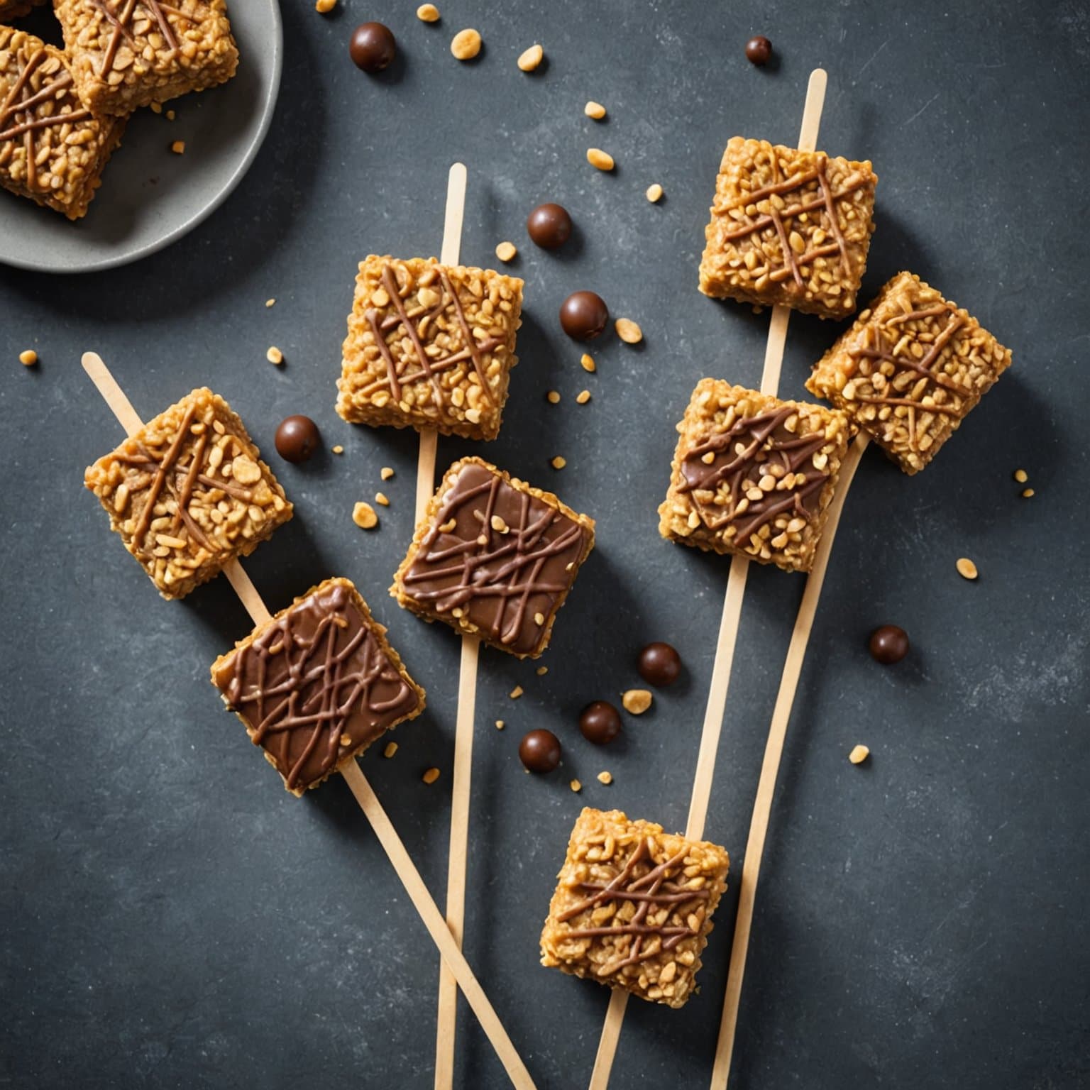 Scotcheroos på pinne