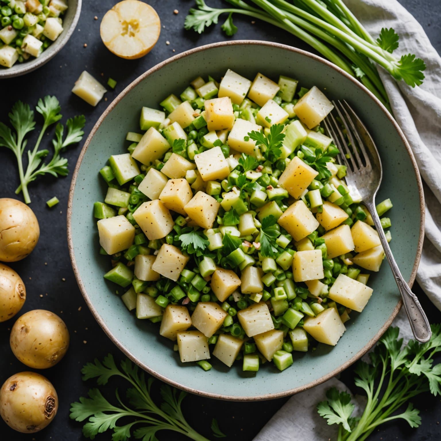 Selleri- og potetsalat