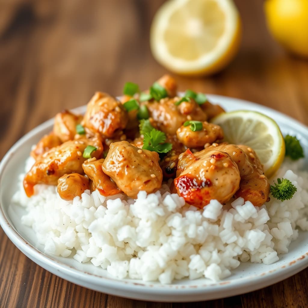 Sesam- og sitronkylling