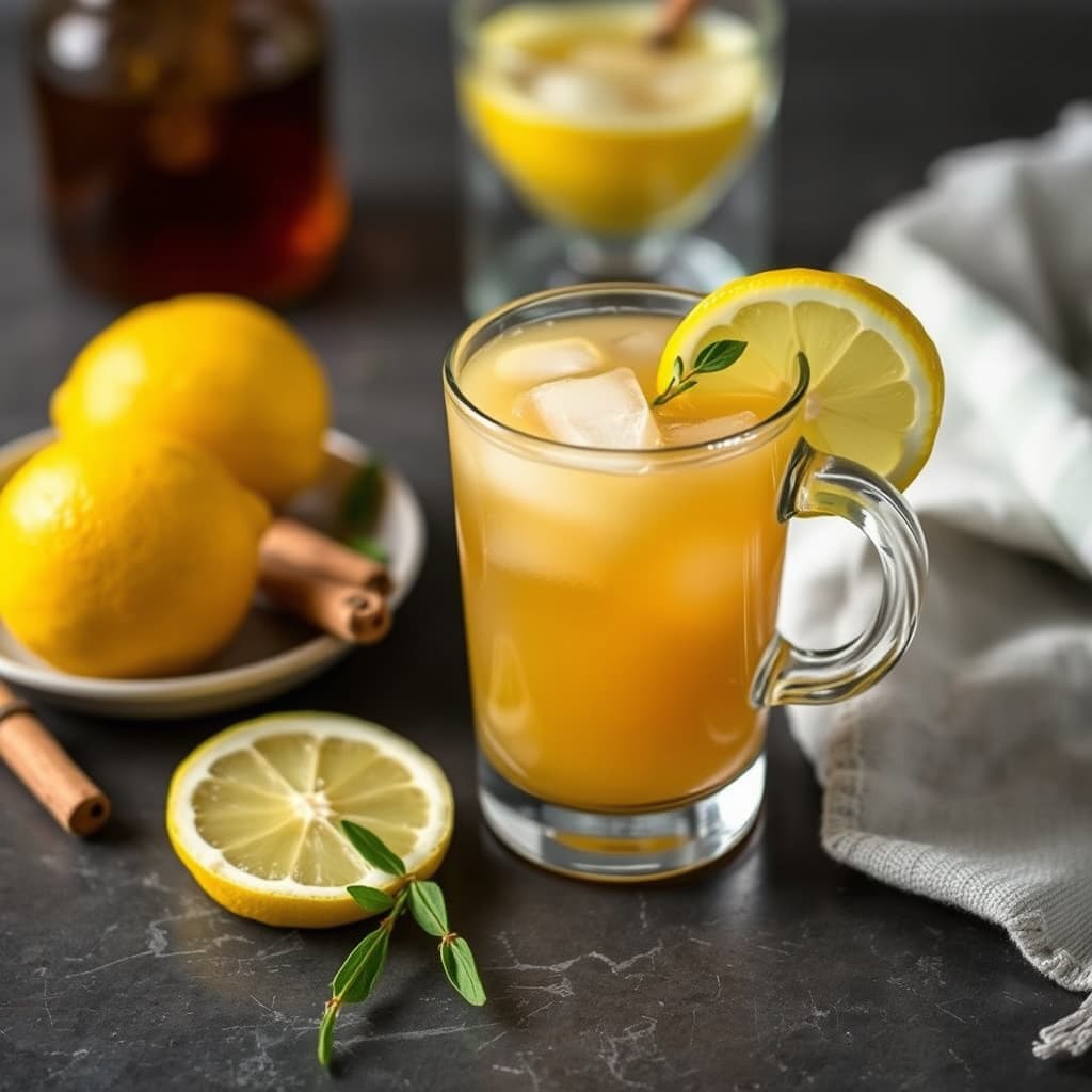 Sitron-ingefær-toddy