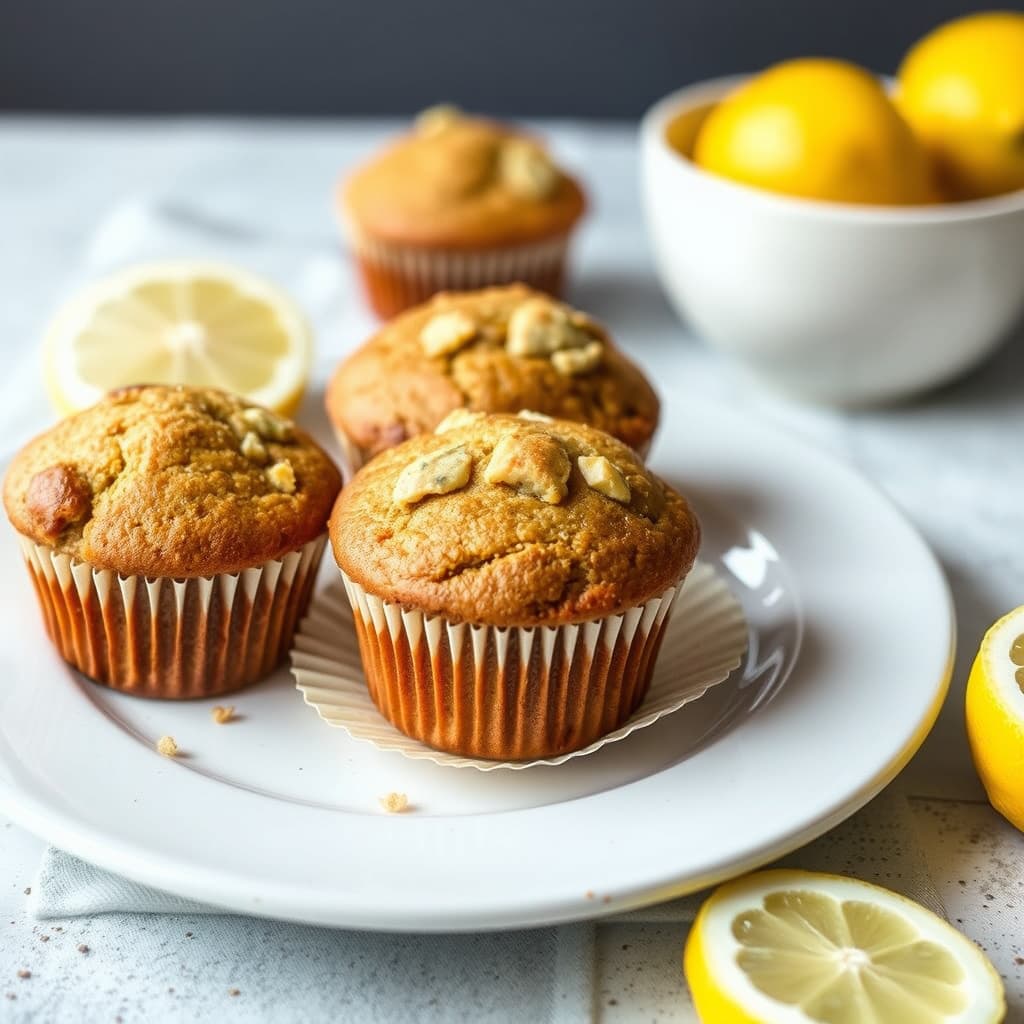 Sitron- og chia-muffins