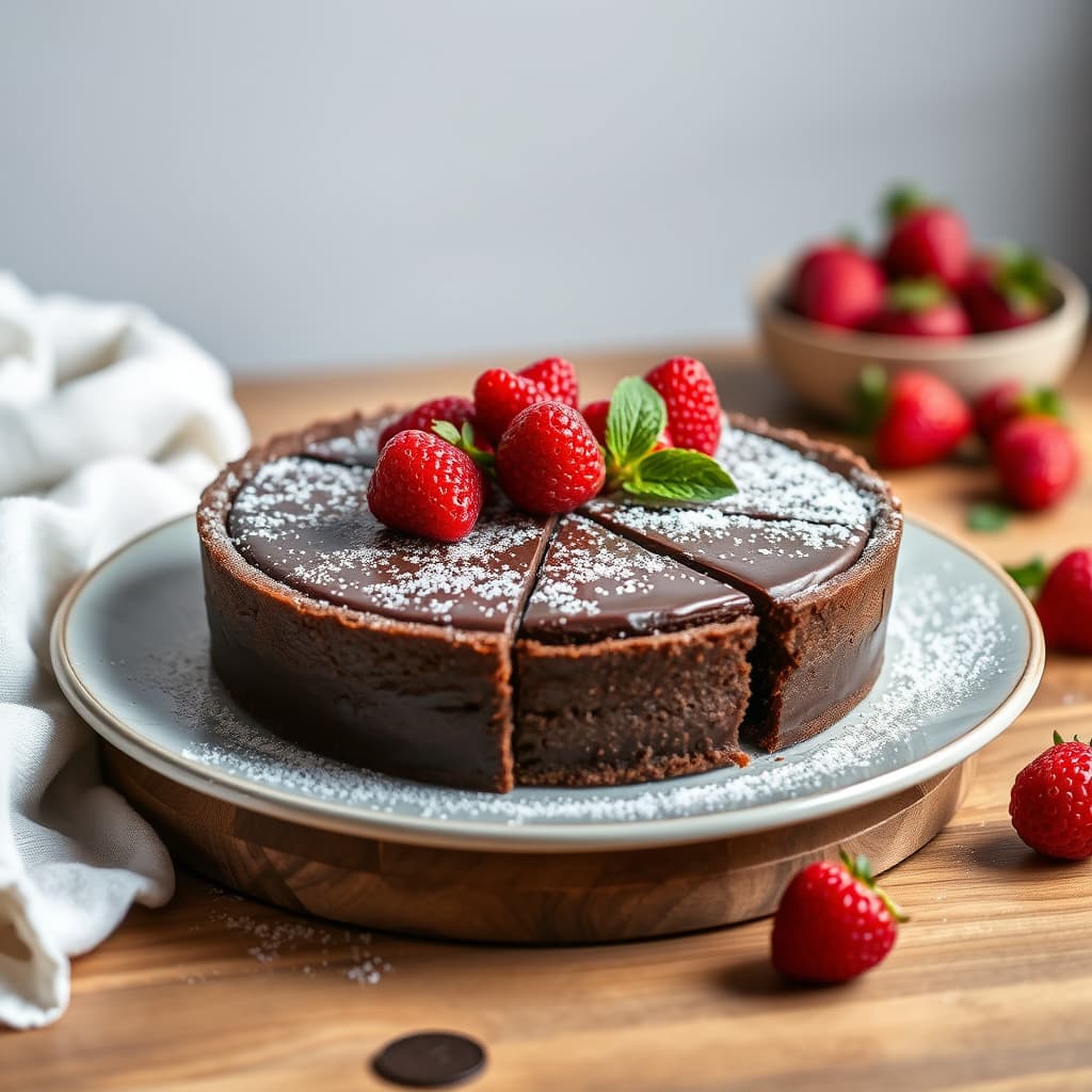 Sjokoladelinzertorte