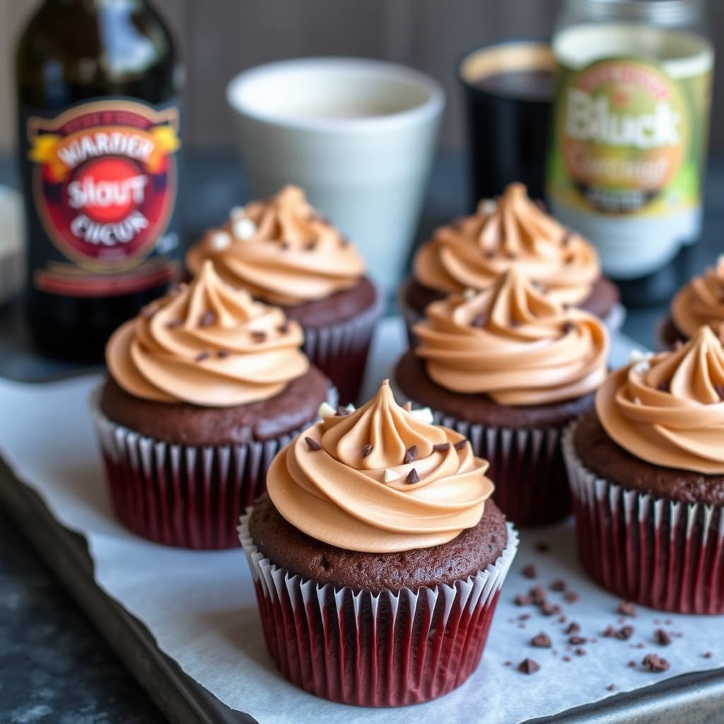 Sjokoladestoutcupcakes